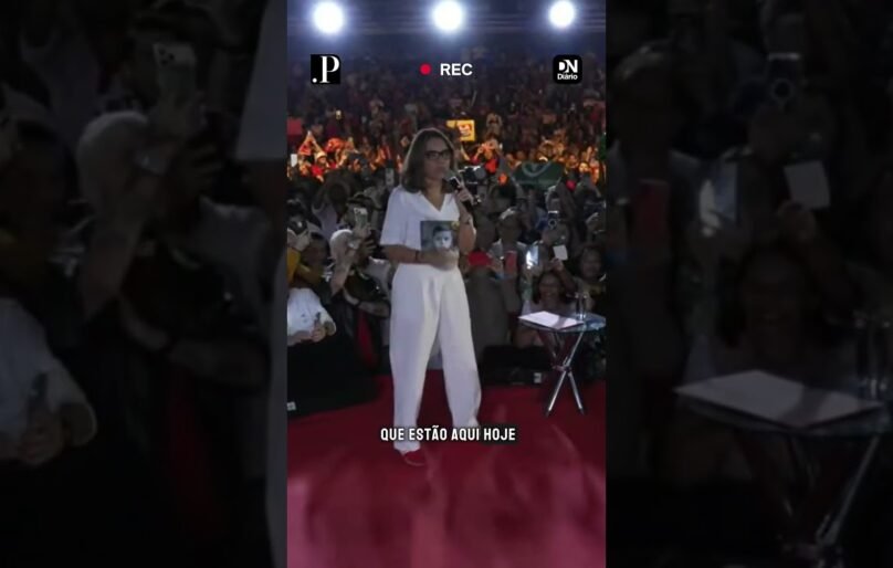 Em convenção com Lula, Janja cita papel feminino na campanha: ‘Nós que vamos eleger você novamente’