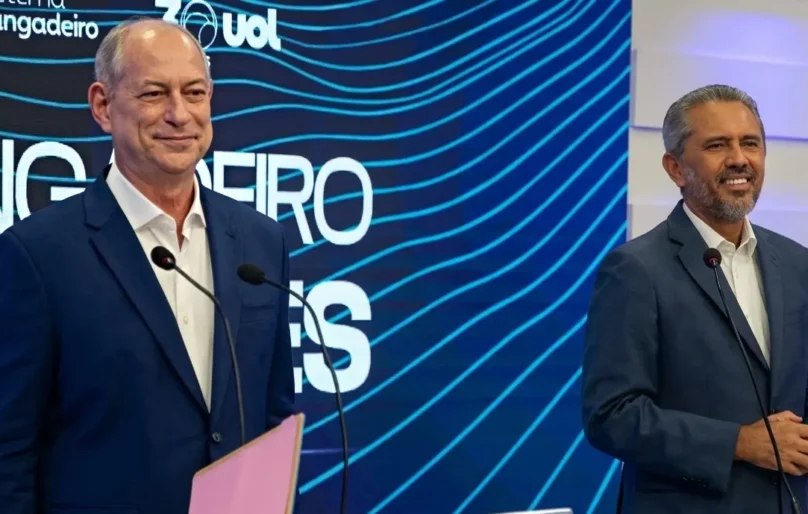 Em debate, Ciro e Elmano trocam farpas sobre segurança, corrupção e alianças