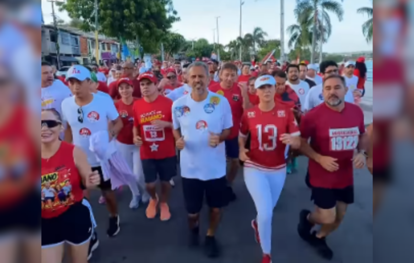 Elmano corre 4 km com Camilo e Evandro em Fortaleza e intensifica agenda de campanha