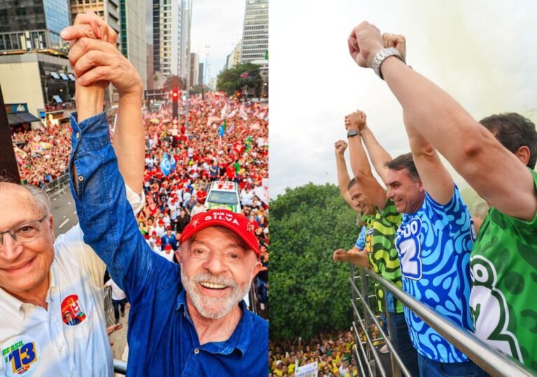Lula e Flávio arrastam multidões em capitais na véspera da eleição
