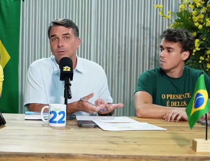 Flávio Bolsonaro fará ato em Fortaleza nesta quarta-feira; Nikolas estará na cidade na sexta