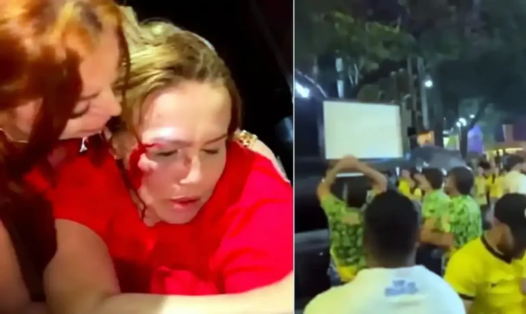 Vereadora do PT é atingida no rosto durante ato político na noite deste sábado (24)